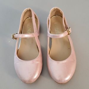 Perla Soft Pink Tin Ballerina Flats